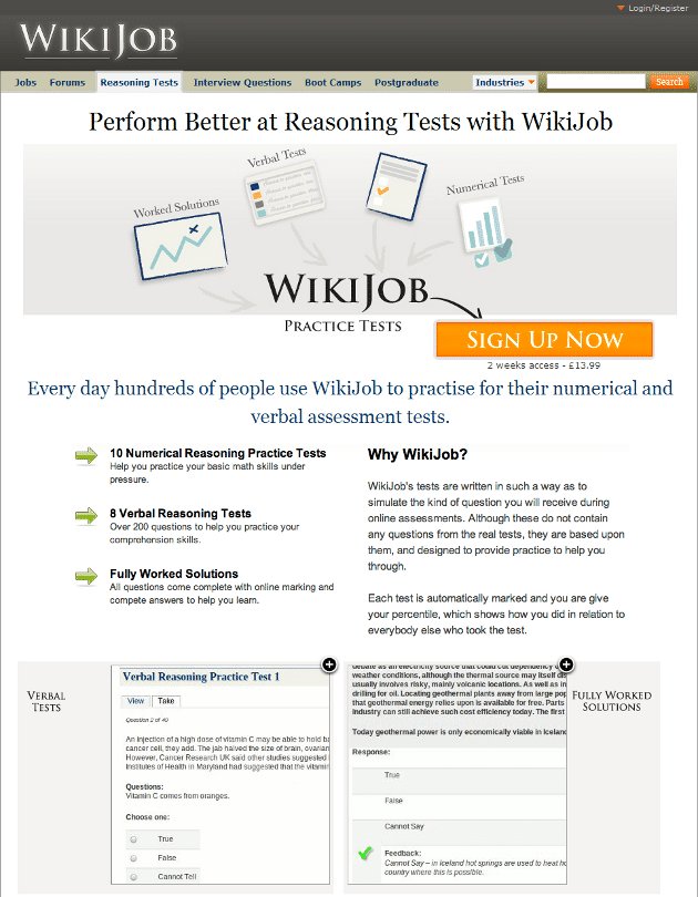 WikiJob Control - VWO case study