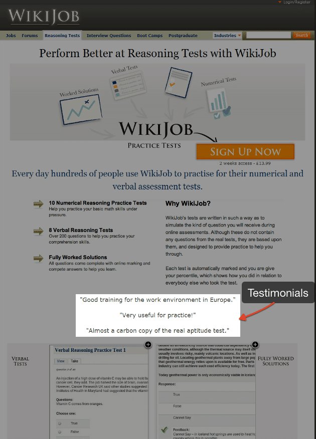 WikiJob Variation - VWO case study