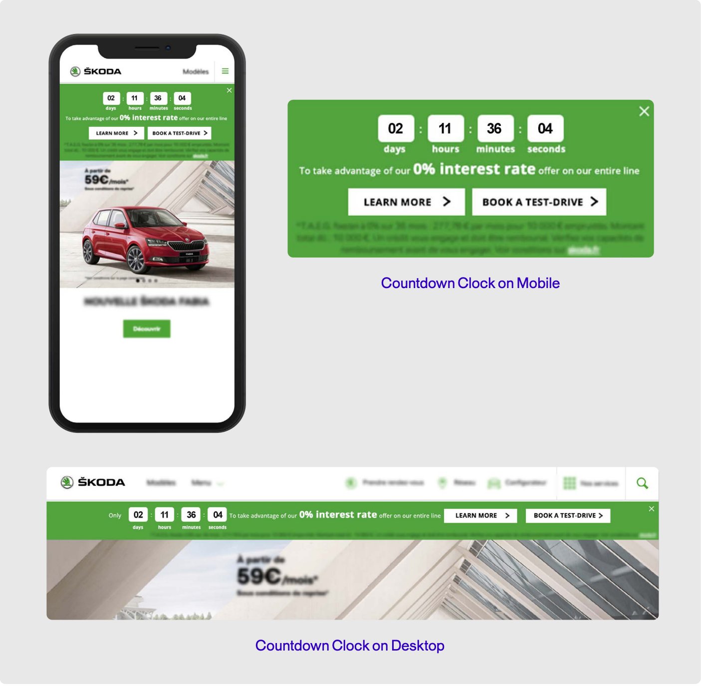 Skoda Countdown Clock