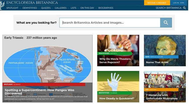 CTA test for Britannica's online store