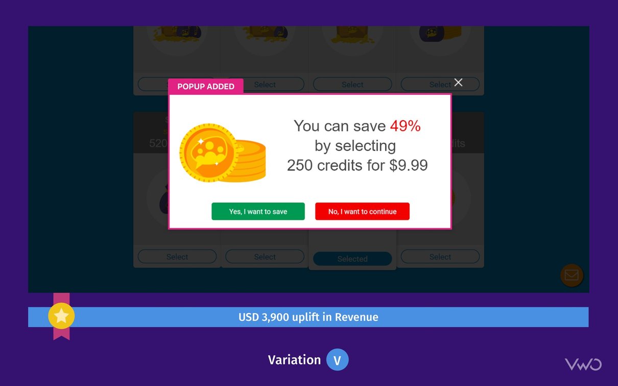 Pop up added for a test on plan selection on Paltalk subscription page