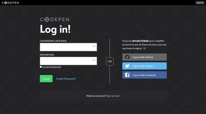 example of flexibility on web sign up forms