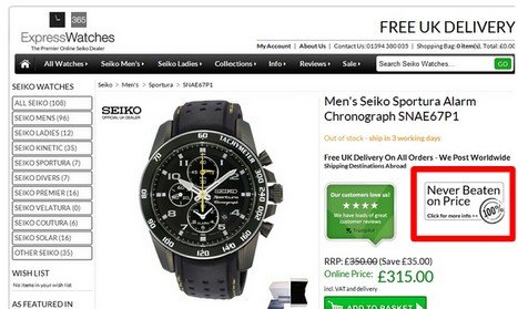 the original version of the page from ExpressWatches website