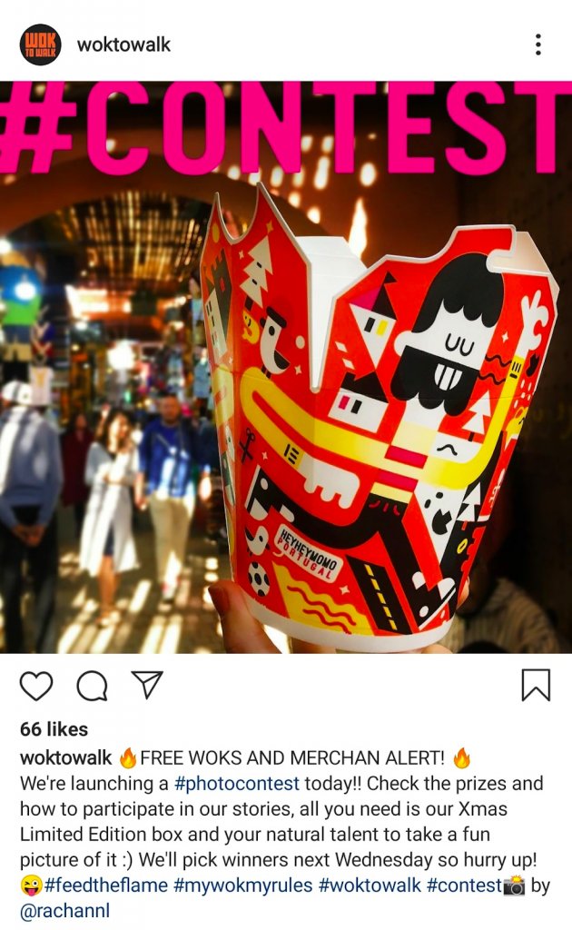 an example of a contest on Instagram to drive customer engagement