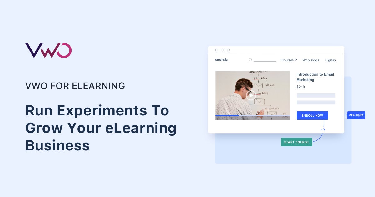 A/B Testing And Experimentation Solution For ELearning Companies | VWO