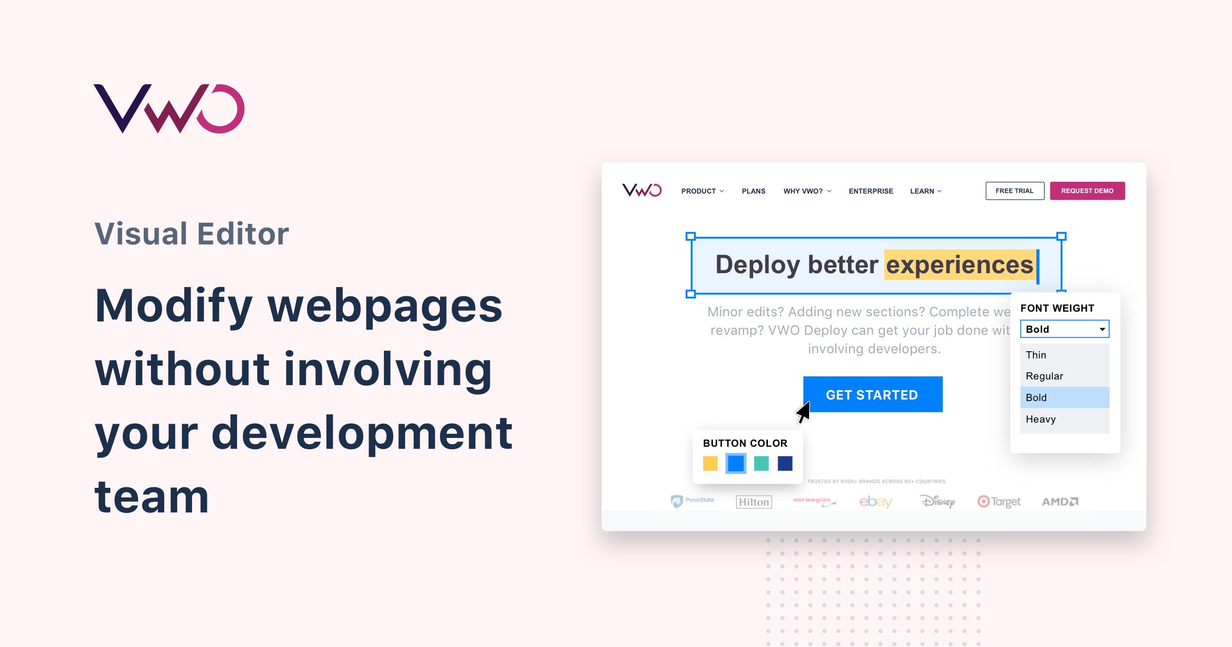 Modify webpages without involving your development team