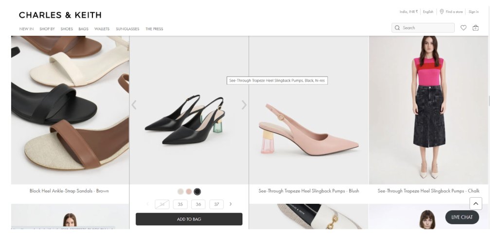Charles & Keith - Product Page