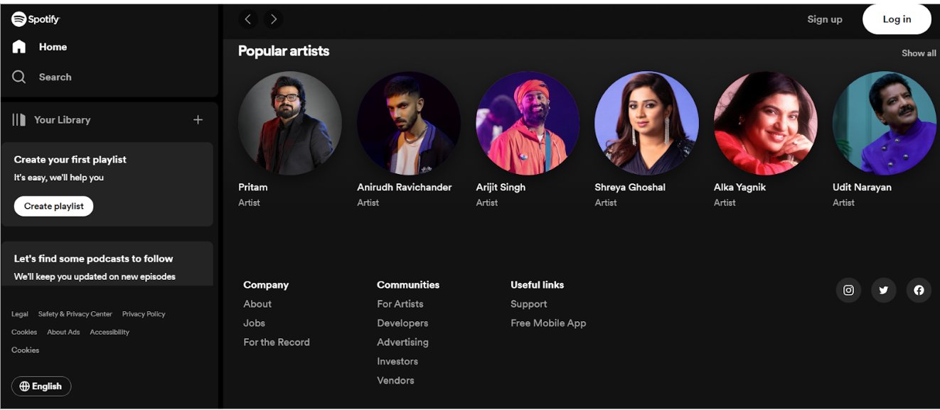 Choose your favorite artists and music genre to get personalized playlists
