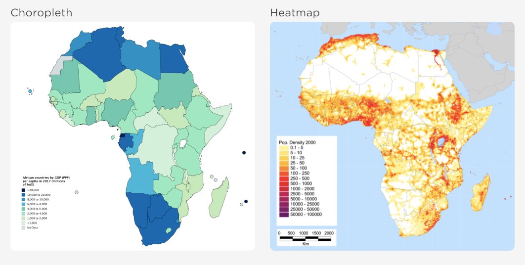 Choropleth heatmap