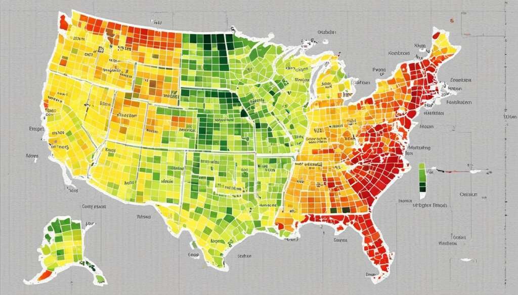 Meteorology and cybersecurity heatmap