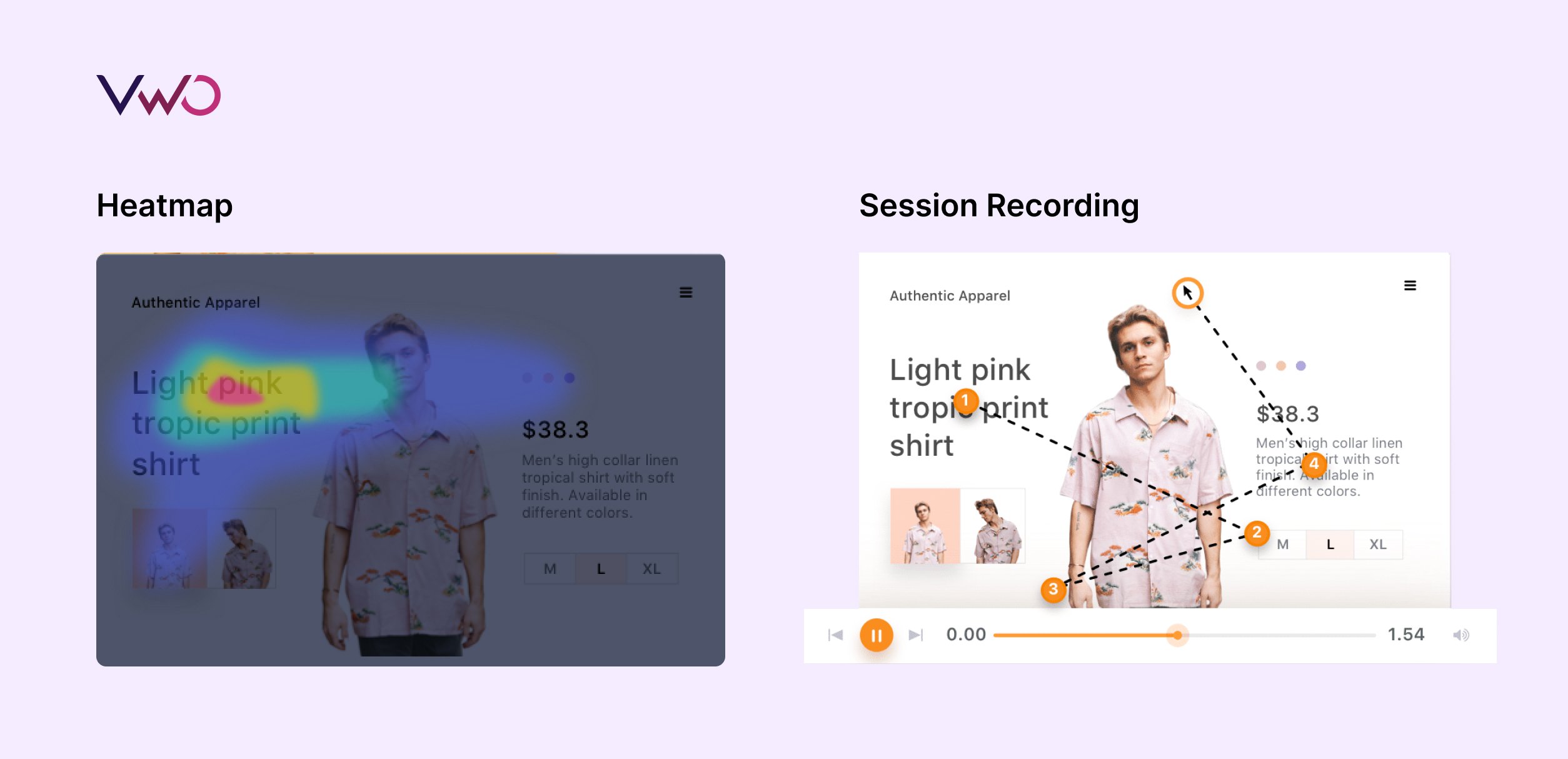 Difference between heatmap and session recording