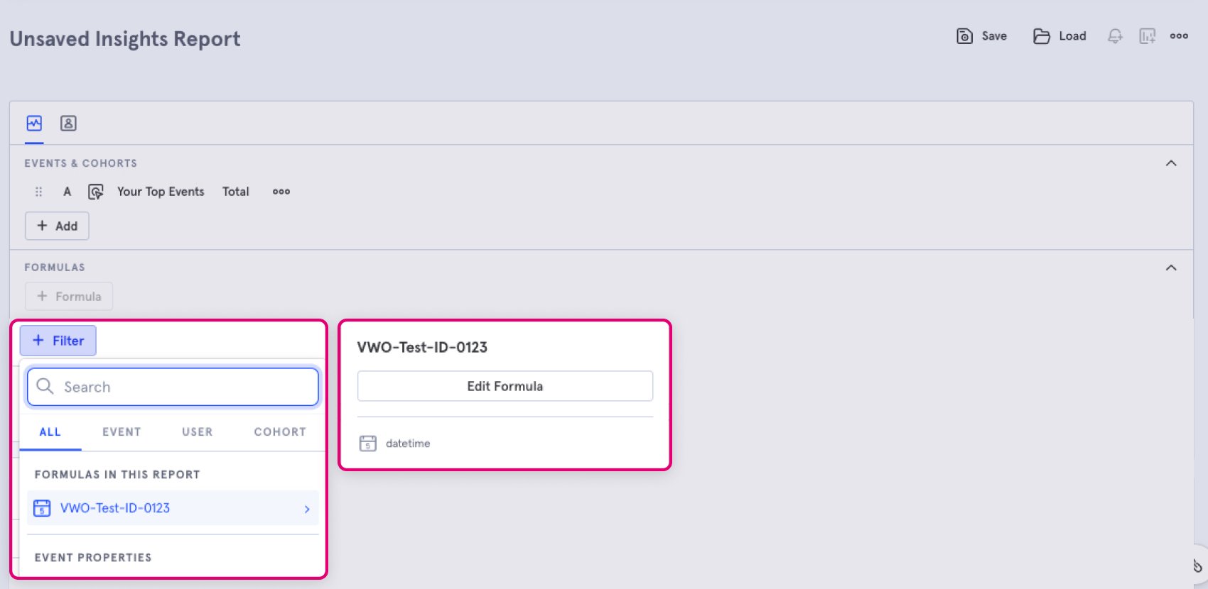 VWO campaign id to Mixpanel report 