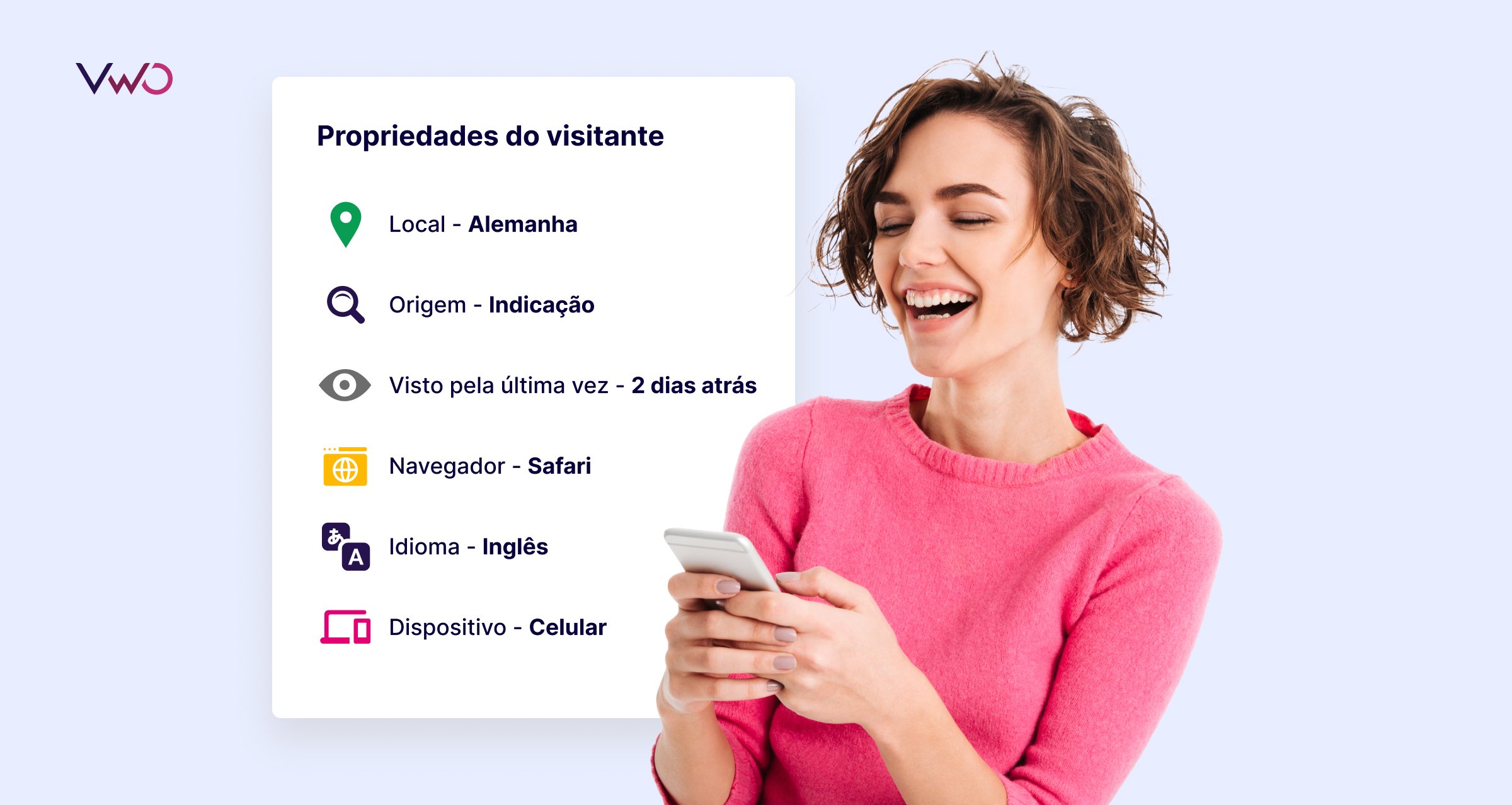 propriedades do visitante