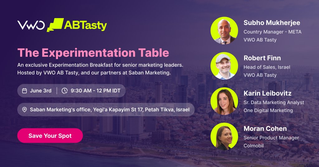 The Experimentation Table 2026 | VWO Events