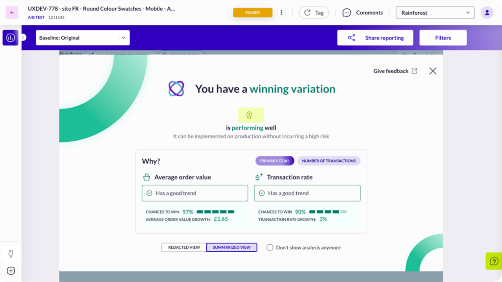 Report copilot by Wingify