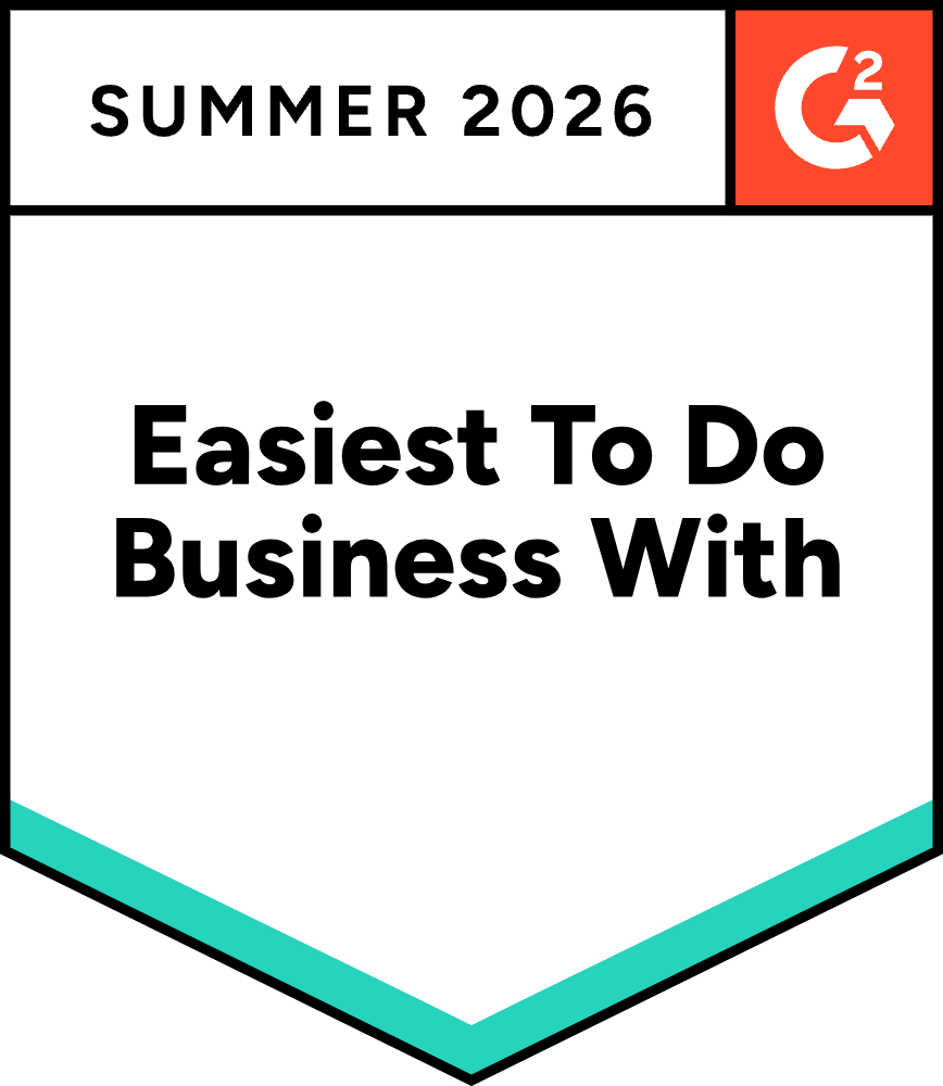 Easiest to Do Business With Summer 2026 badge