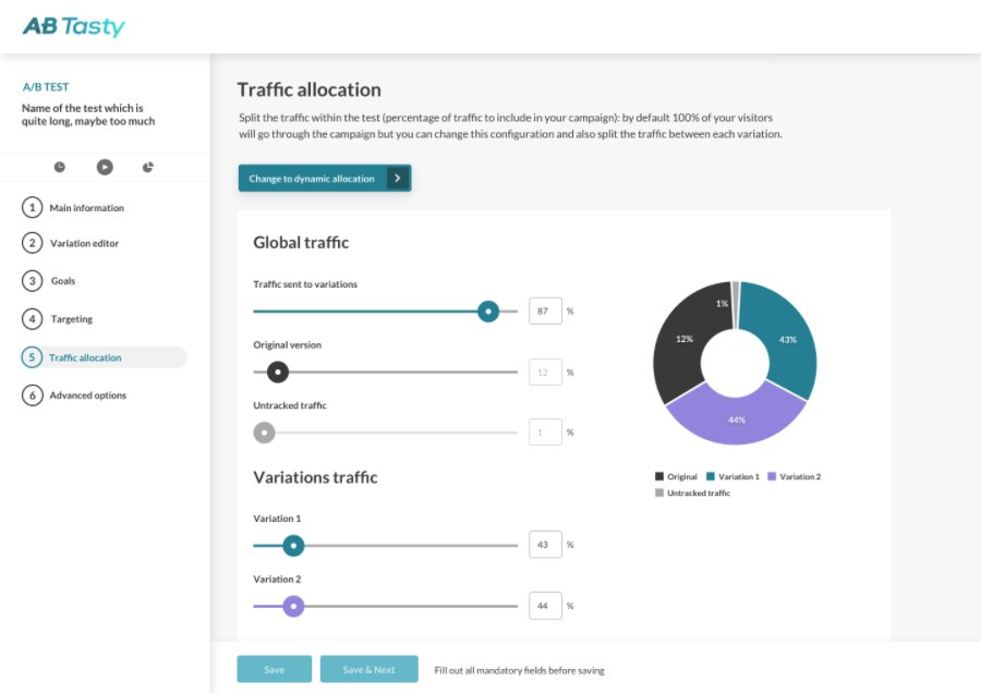 Wingify dynamic traffic allocation bayesian