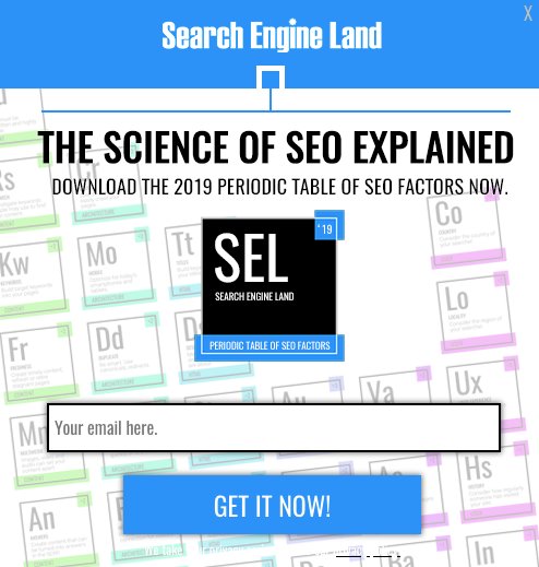 Search Engine land form