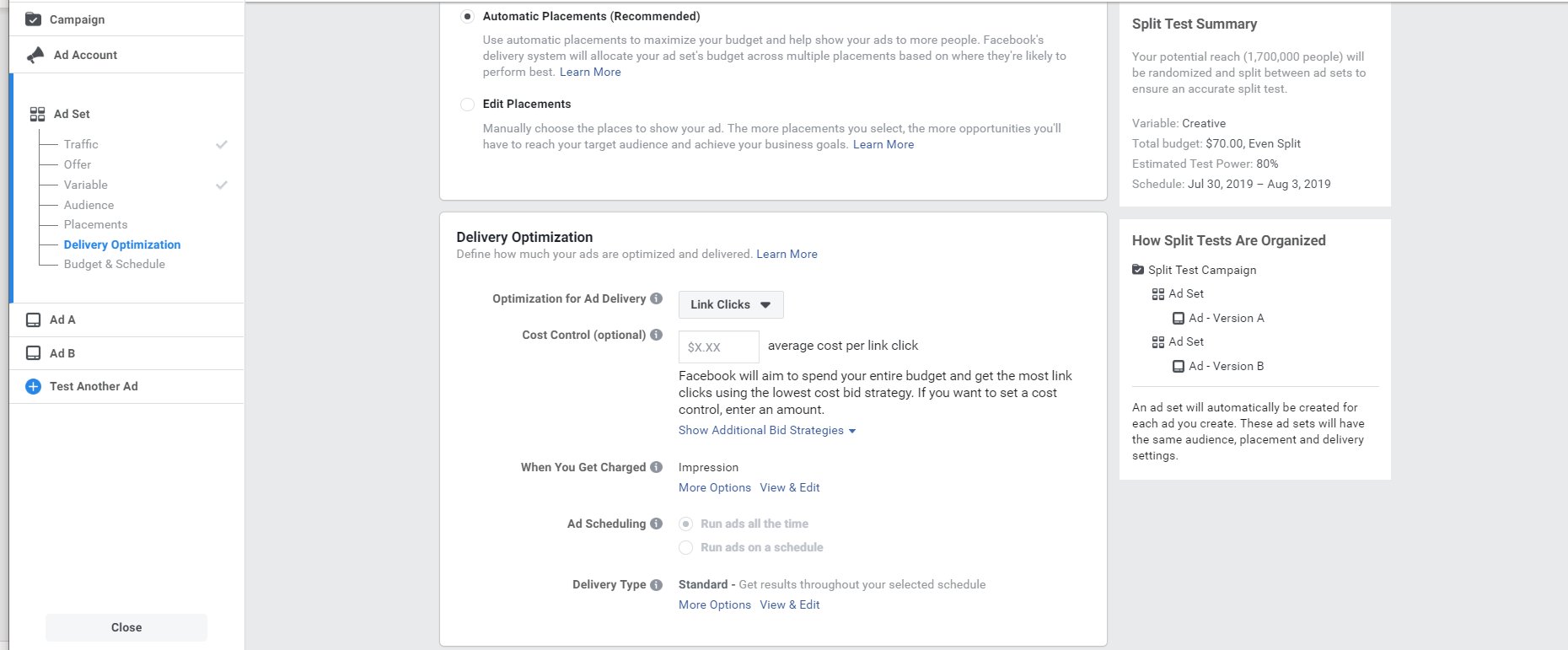 ad delivery optimization