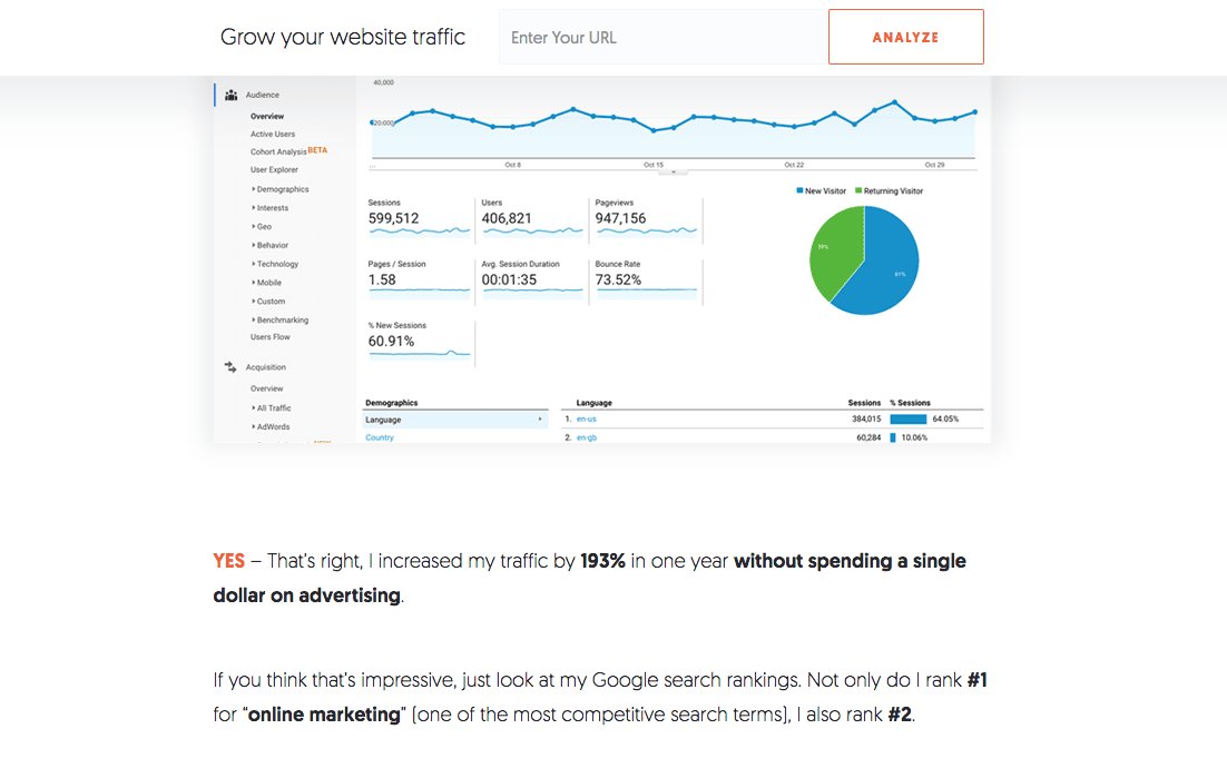 Design Landing Page Proof Neil Patel