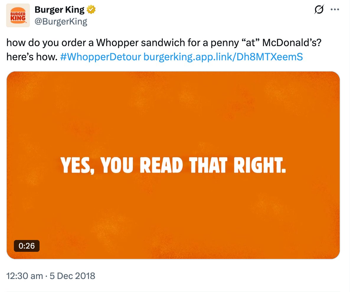 Burger King Marketing Tactic