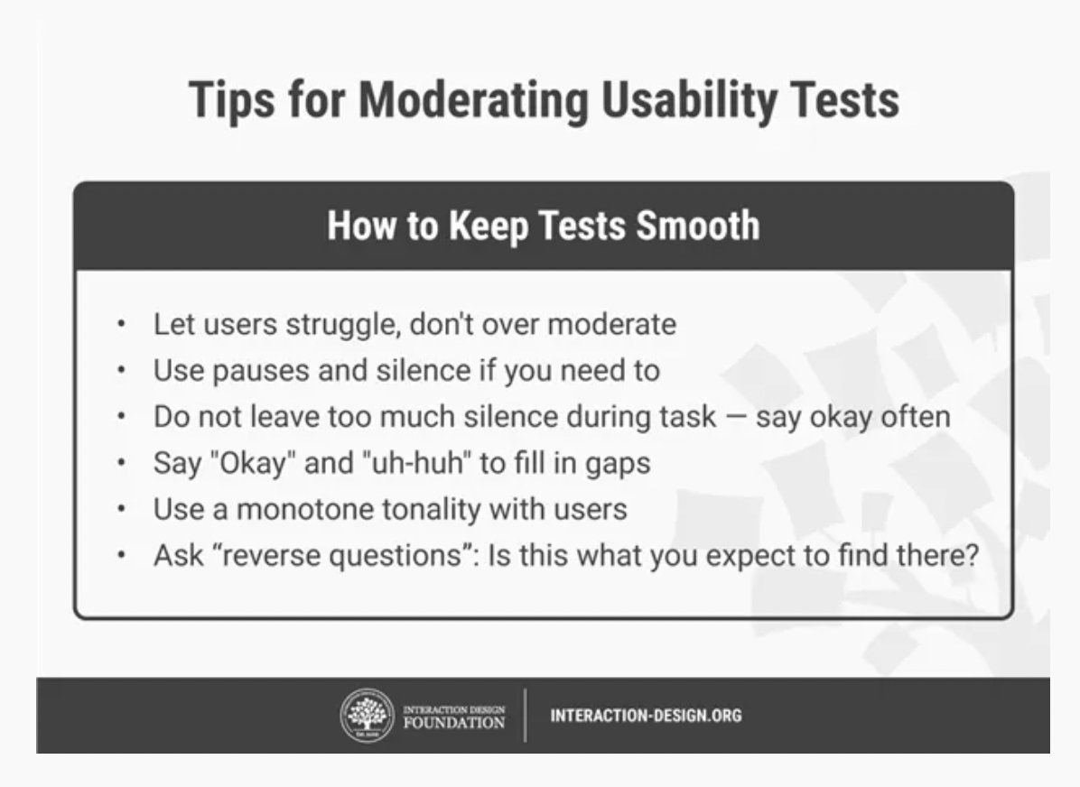 Tips for moderating usability tests