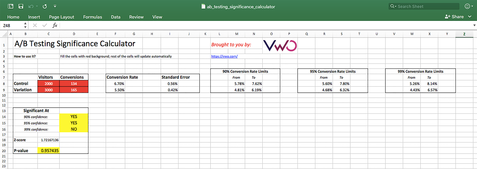 How To Calculate Statistical Significance Using Excel