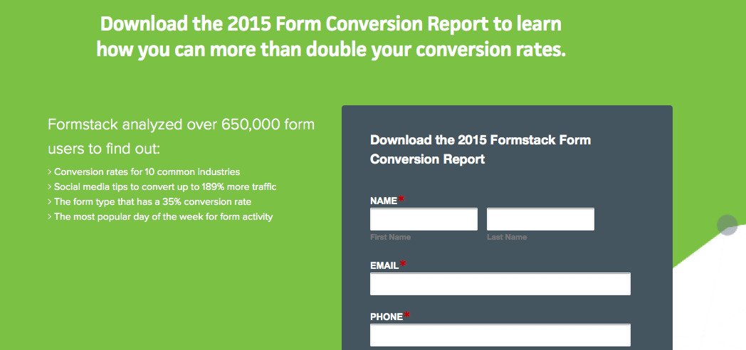2015 Form Conversion Report · Formstack 