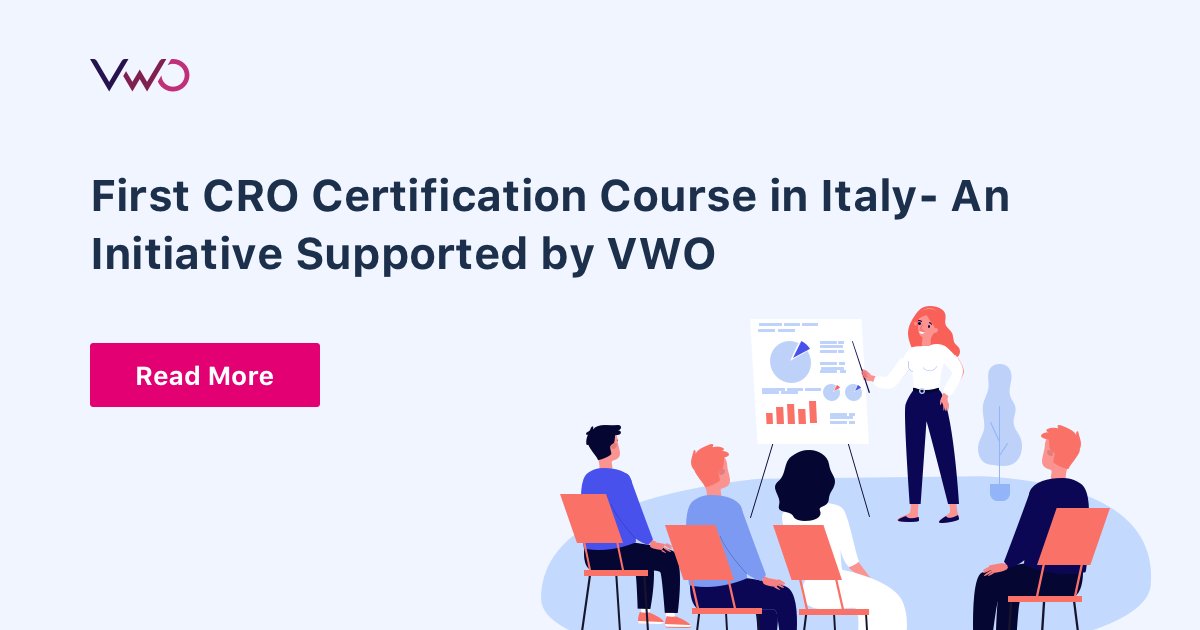 First CRO Certification Course in Italy Supported by VWO