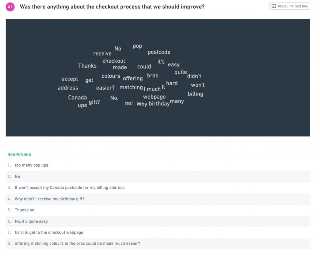 ecommerce survey questions about checkout process