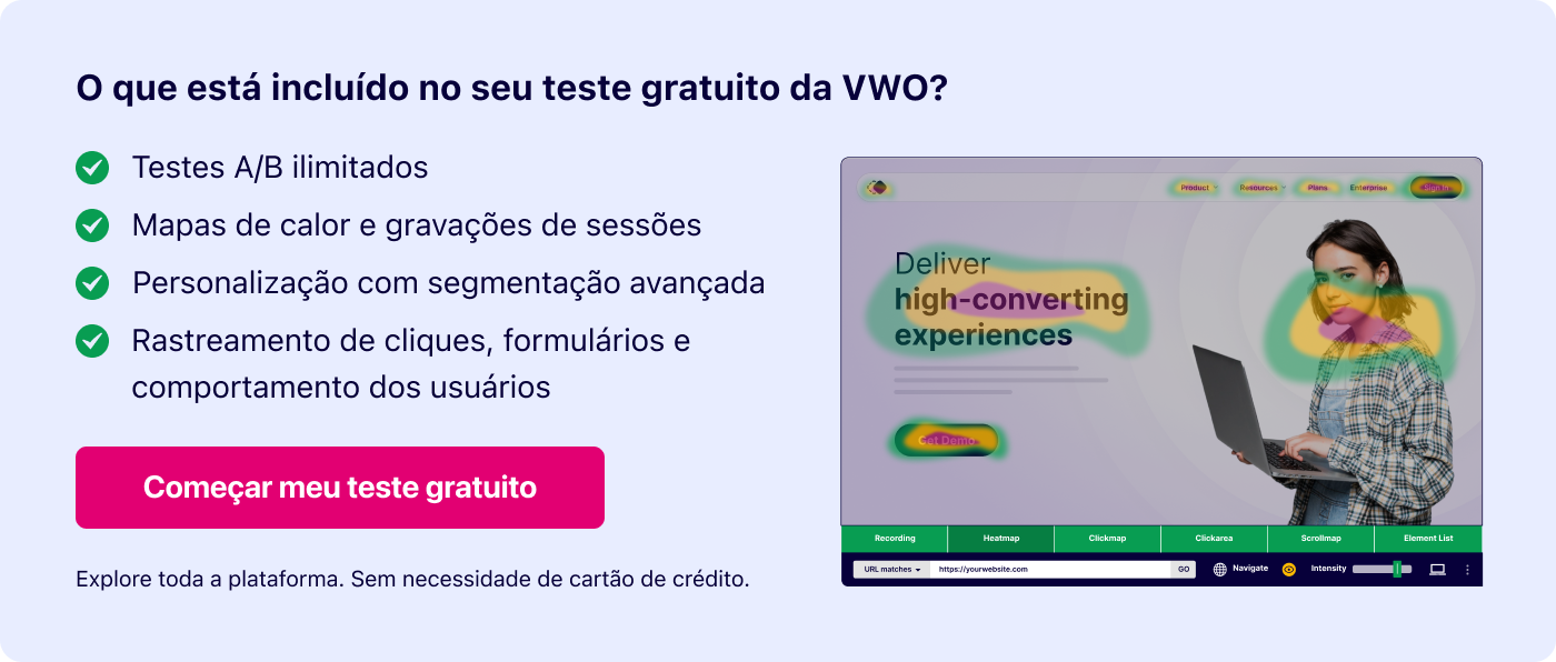 O Que Está Incluído No Seu Teste Gratuito Da Vwo?