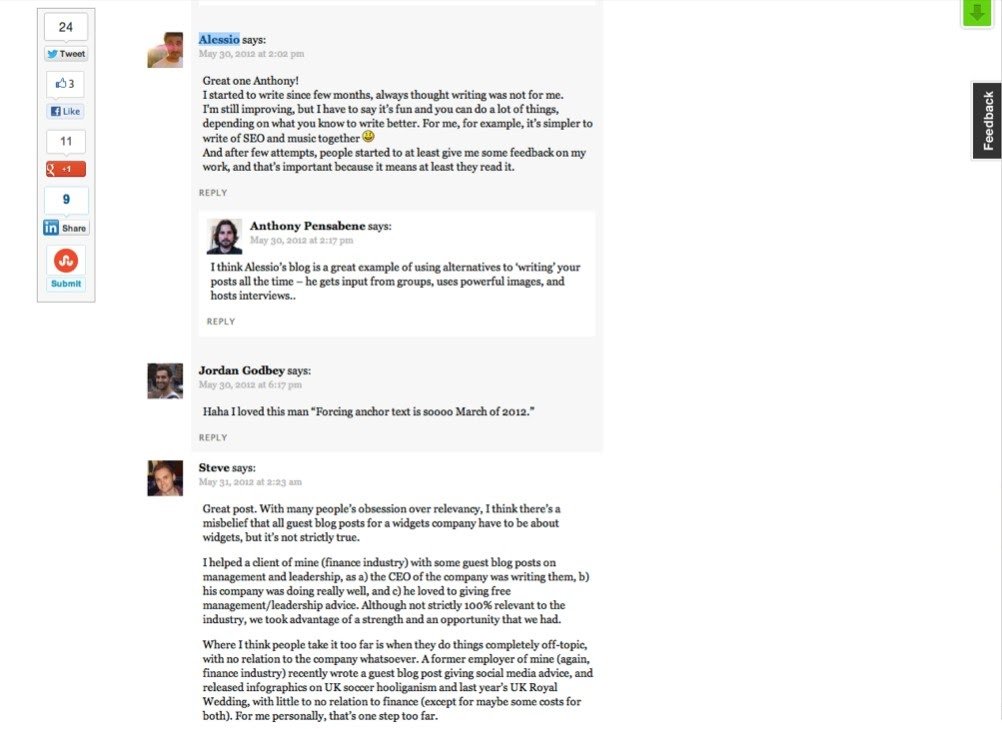 an example of writing content for starting conversations