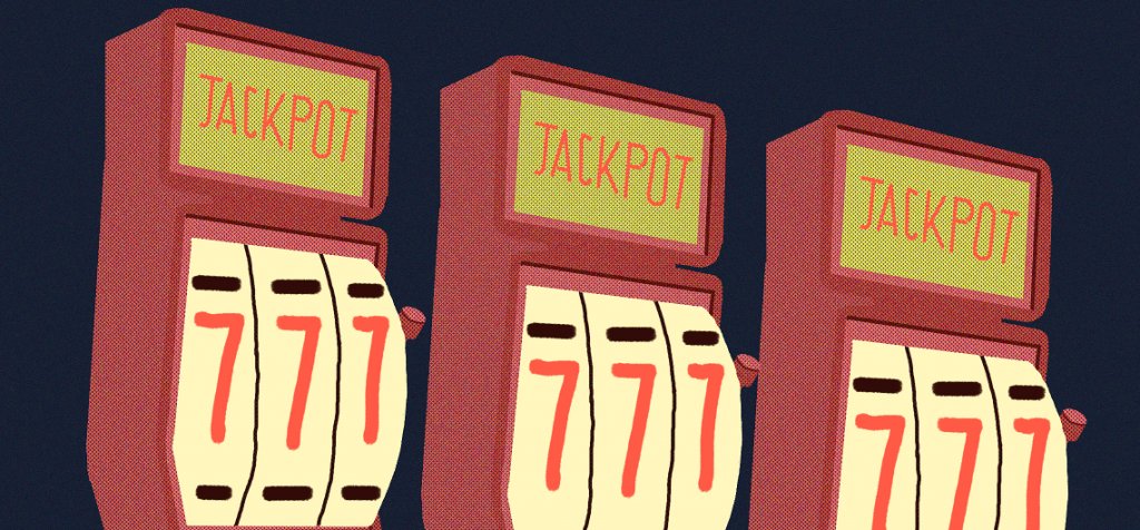 an illustration of slot machines signifying multi-armed bandit algorithm