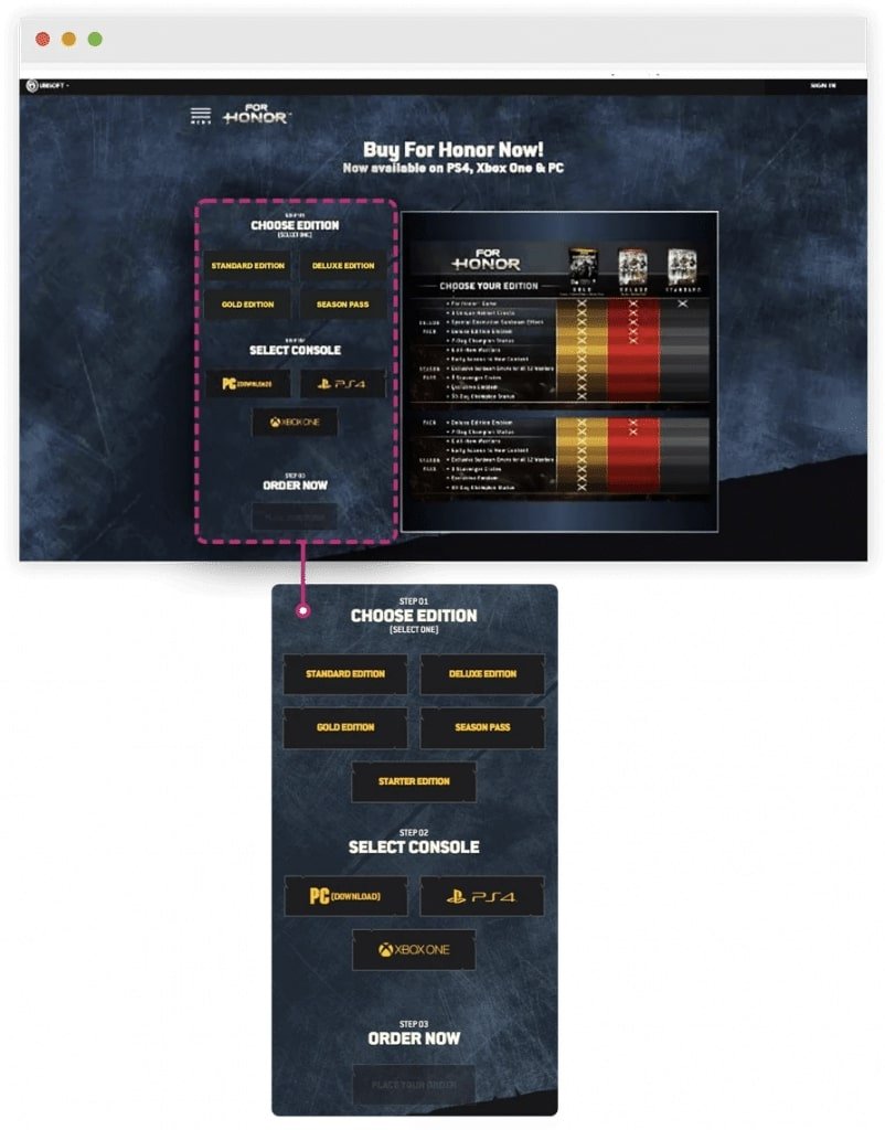 Variation Version For The Ab Testing Campaign For Increasing Ecommerce Leads