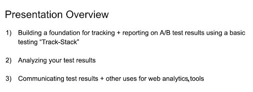 Presentation Overview 1