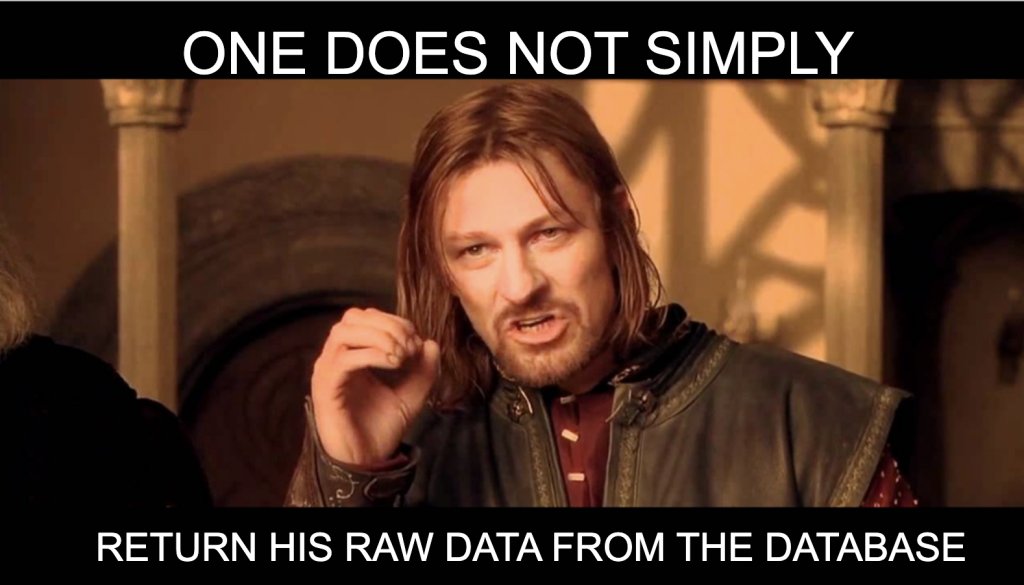 Meme On Returning Raw Data From Database