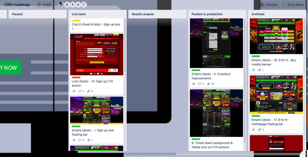 Example Of A Trello Board