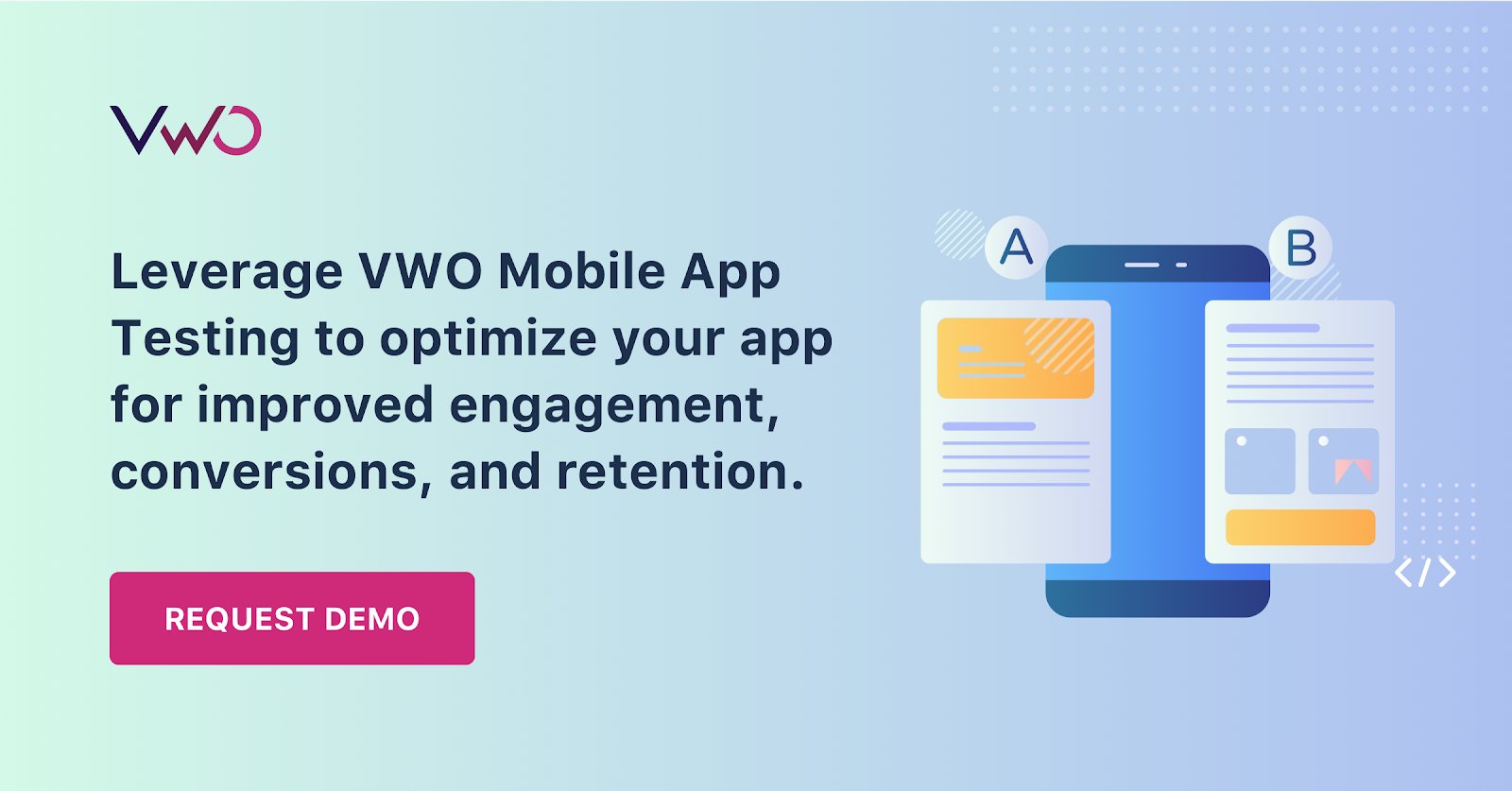 VWO mobilalkalmazás-tesztelés