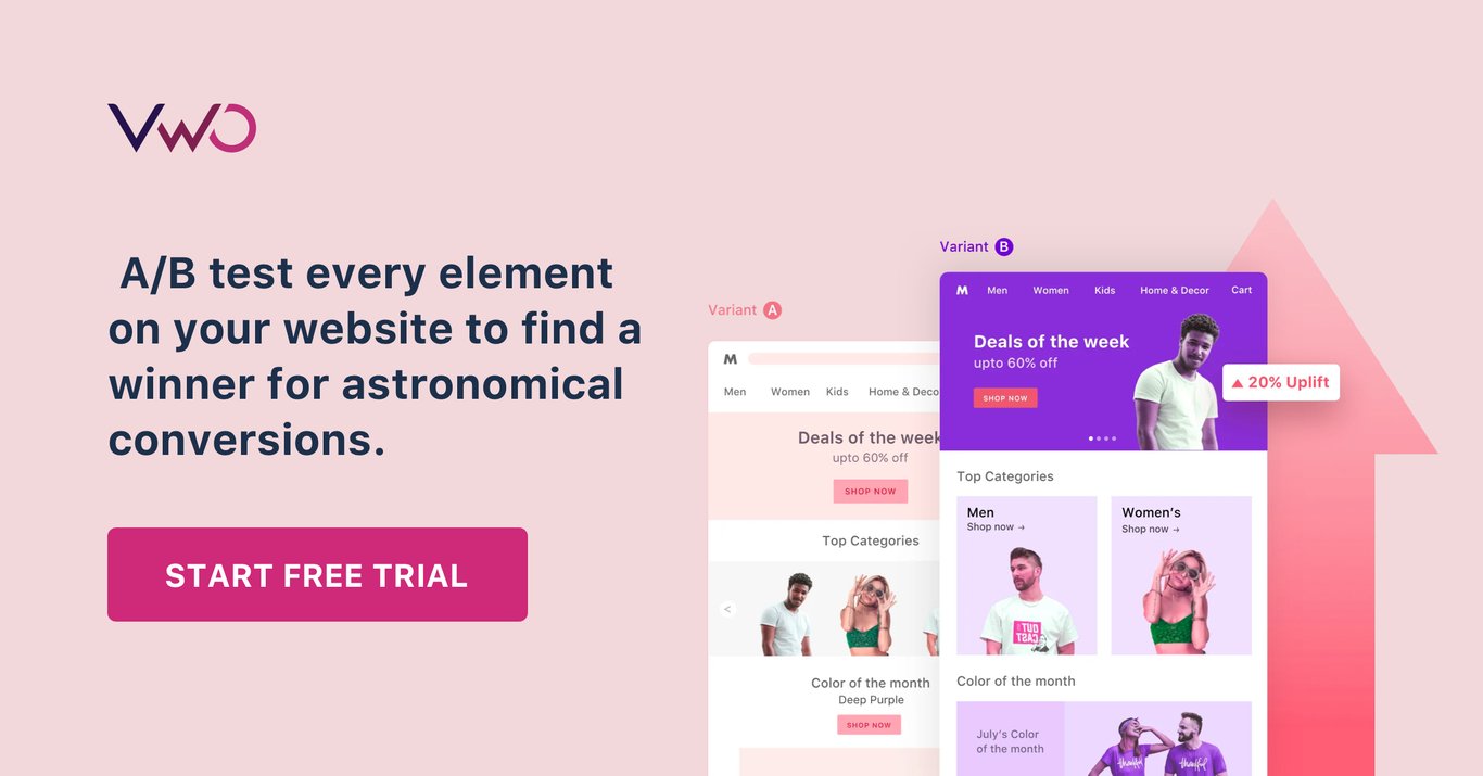 5 Easy A/B Test Ideas To Get Your A/B Testing Game Started | VWO