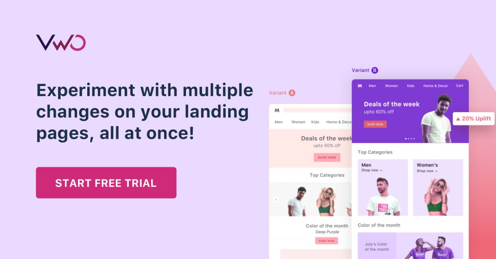 End Banner Experiment With Multiple Changes On Your Landing Pages