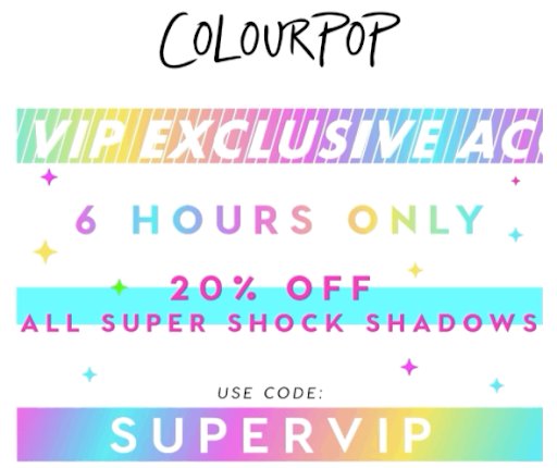 colourpop special offers