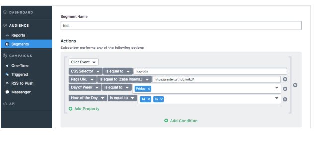 Segmentation based on click events