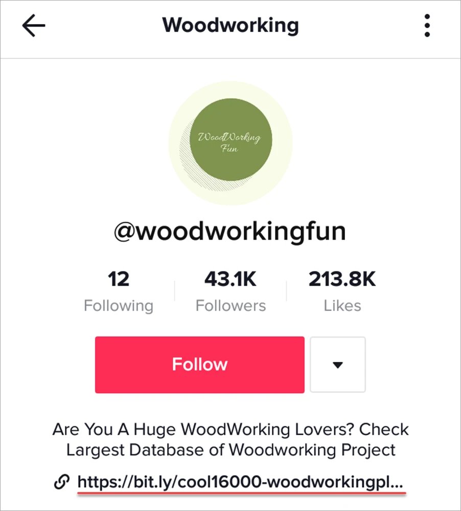 Woodworking's example of Affiliate Marketing