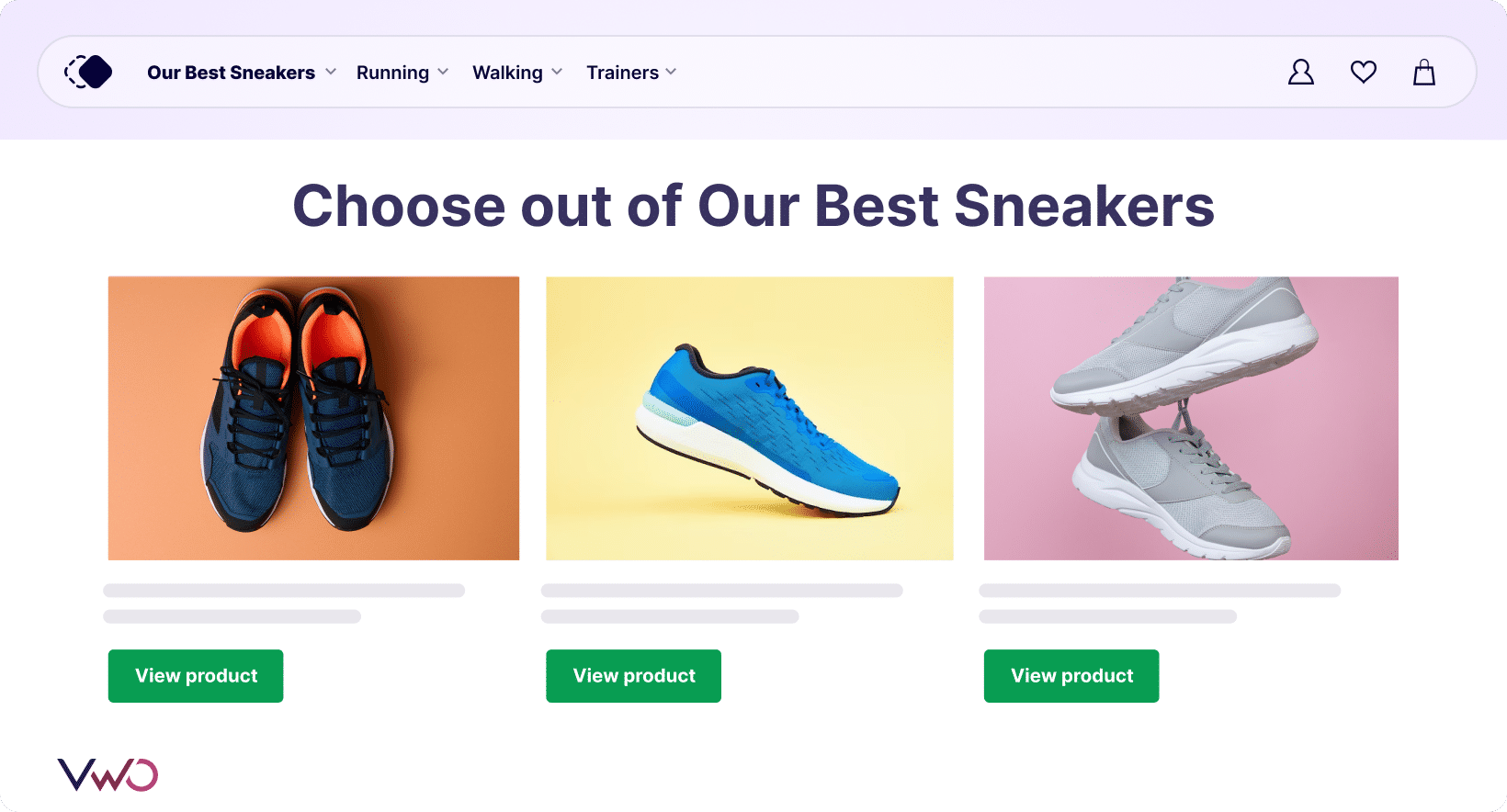 Product listing page showcasing best sneakers