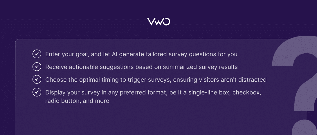 Surveys by VWO Insights