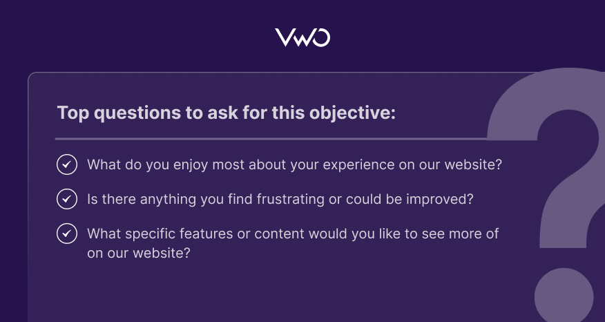 VWO - On page surveys