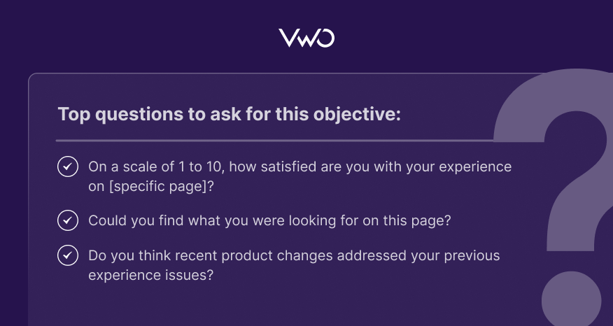 VWO - On page surveys