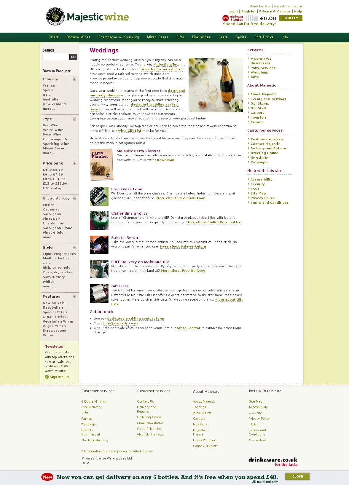 Majestic Wine - Original Category Page