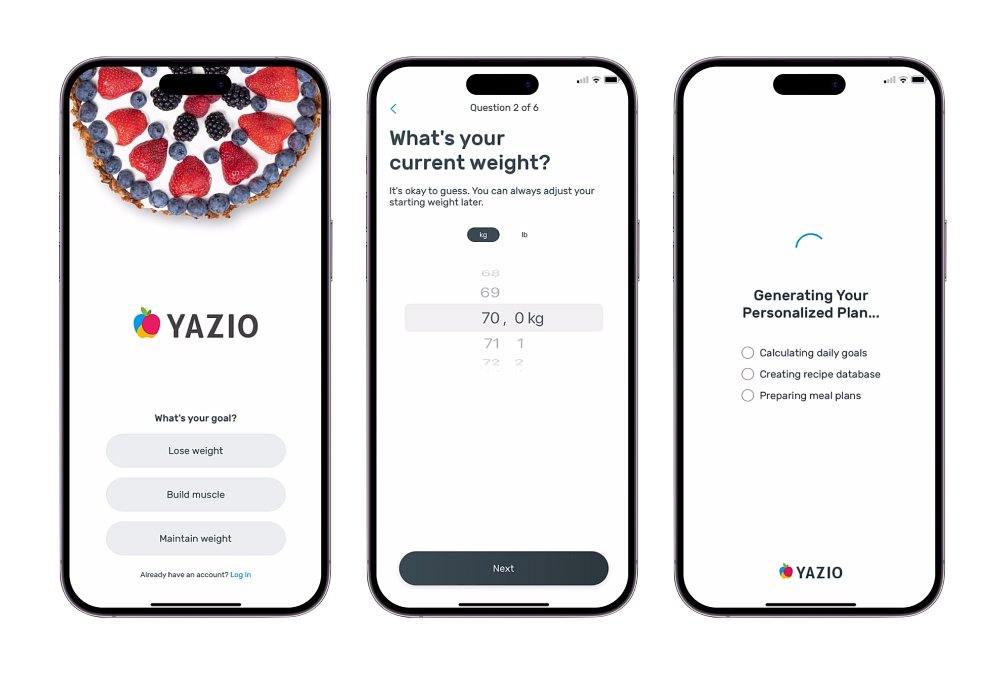 Yazio - App Onboarding