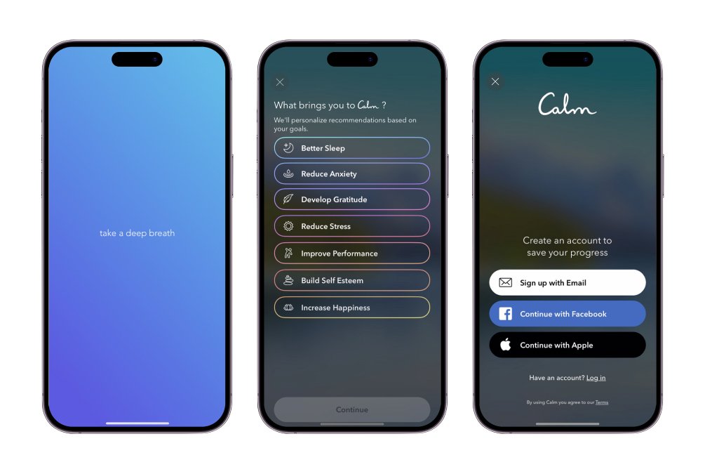 Calm - App Onboarding